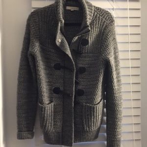 Loft Cable Knit Grey Sweater